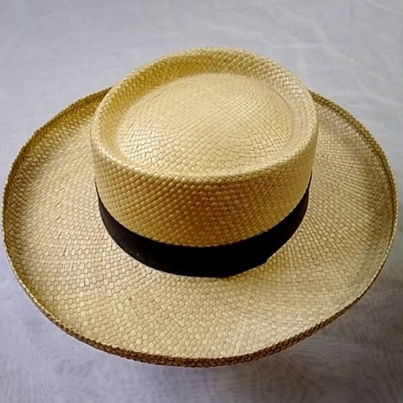 Vintage Straw Made In Philippines Hat - Picture 1 of 8